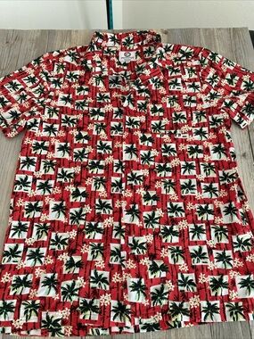 One Resolution Clothing Mens Short Sleeve Floral Button Shirt Medium